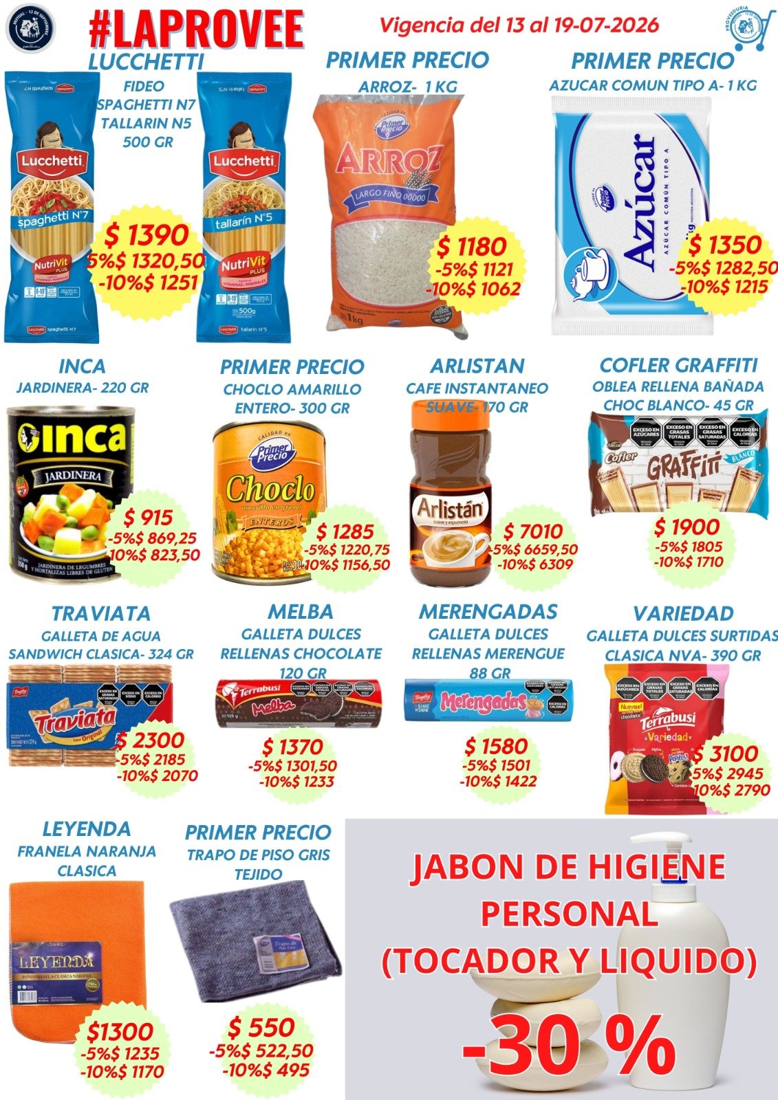 OFERTAS DE LA SEMANA!
