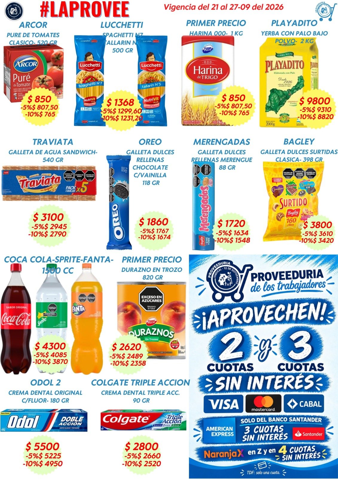 OFERTAS DE LA SEMANA