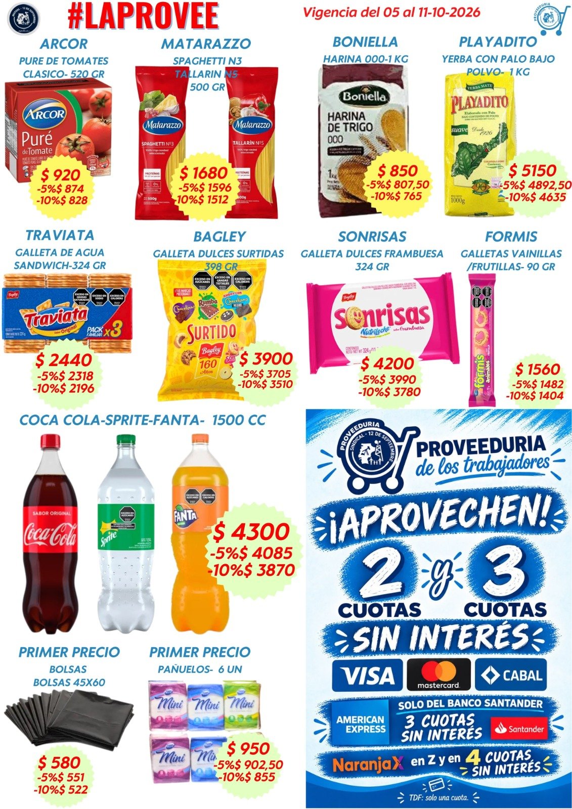 OFERTAS DE LA SEMANA